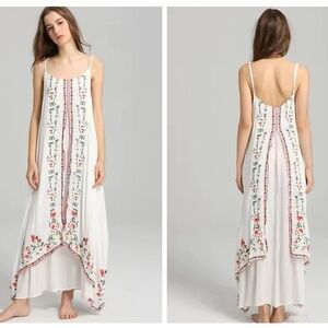UNBRANDED Floral Sleeveless Maxi Dress Spring Summer Vacation Travel Women M